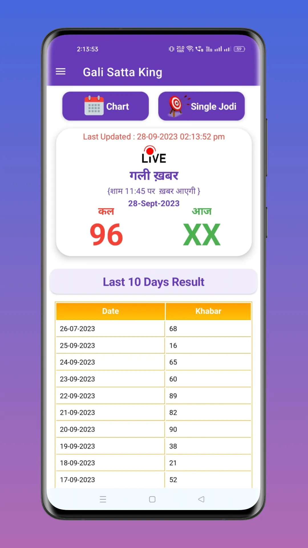 Gali Satta King Result App | Indus Appstore | Screenshot