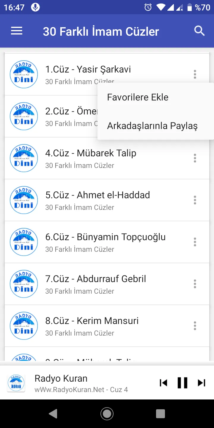 Dini Radyolar - İslami Radyo | Indus Appstore | Screenshot