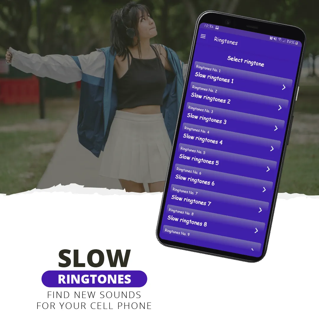 Slow ringtones, slow sounds | Indus Appstore | Screenshot