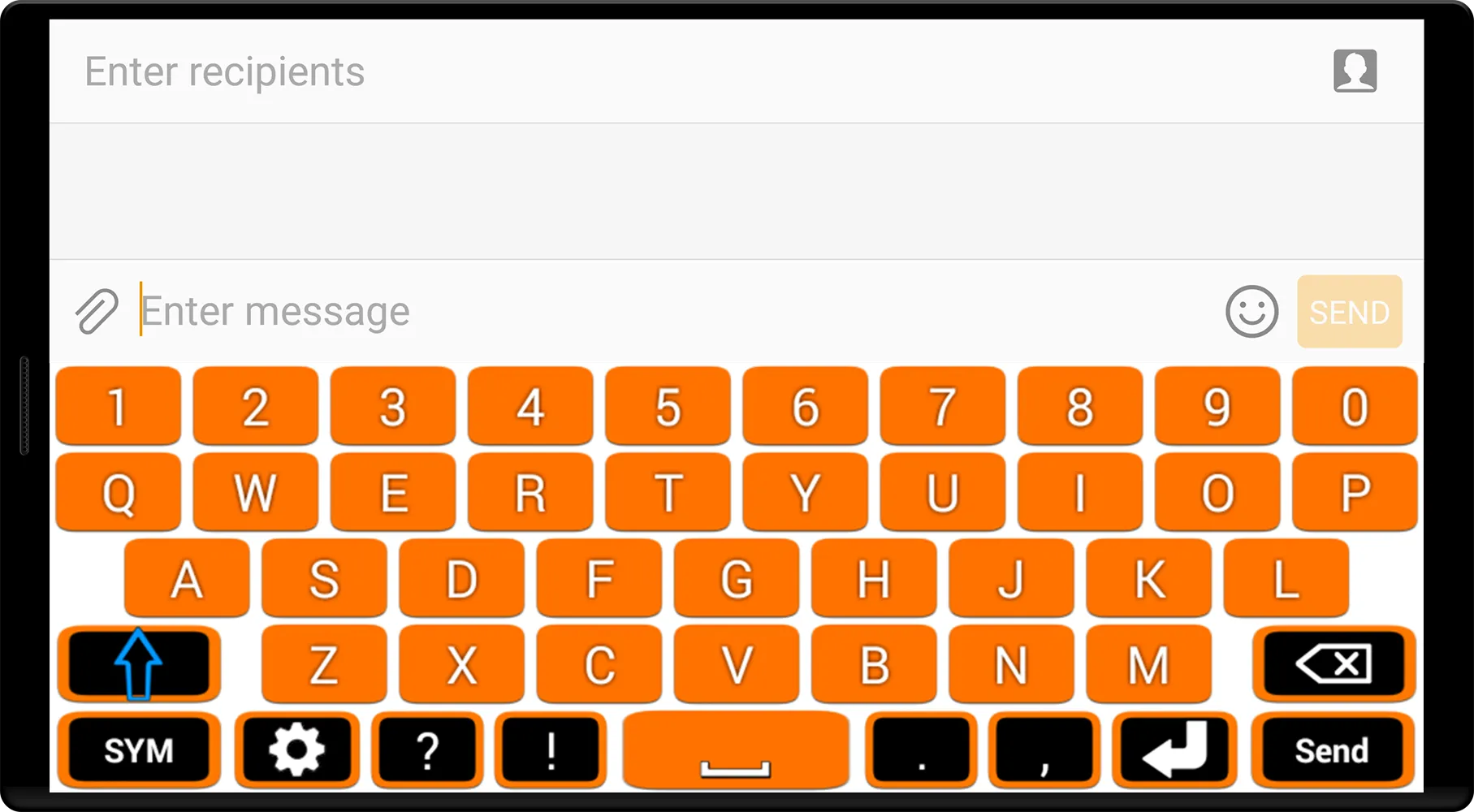 Orange Keyboard | Indus Appstore | Screenshot