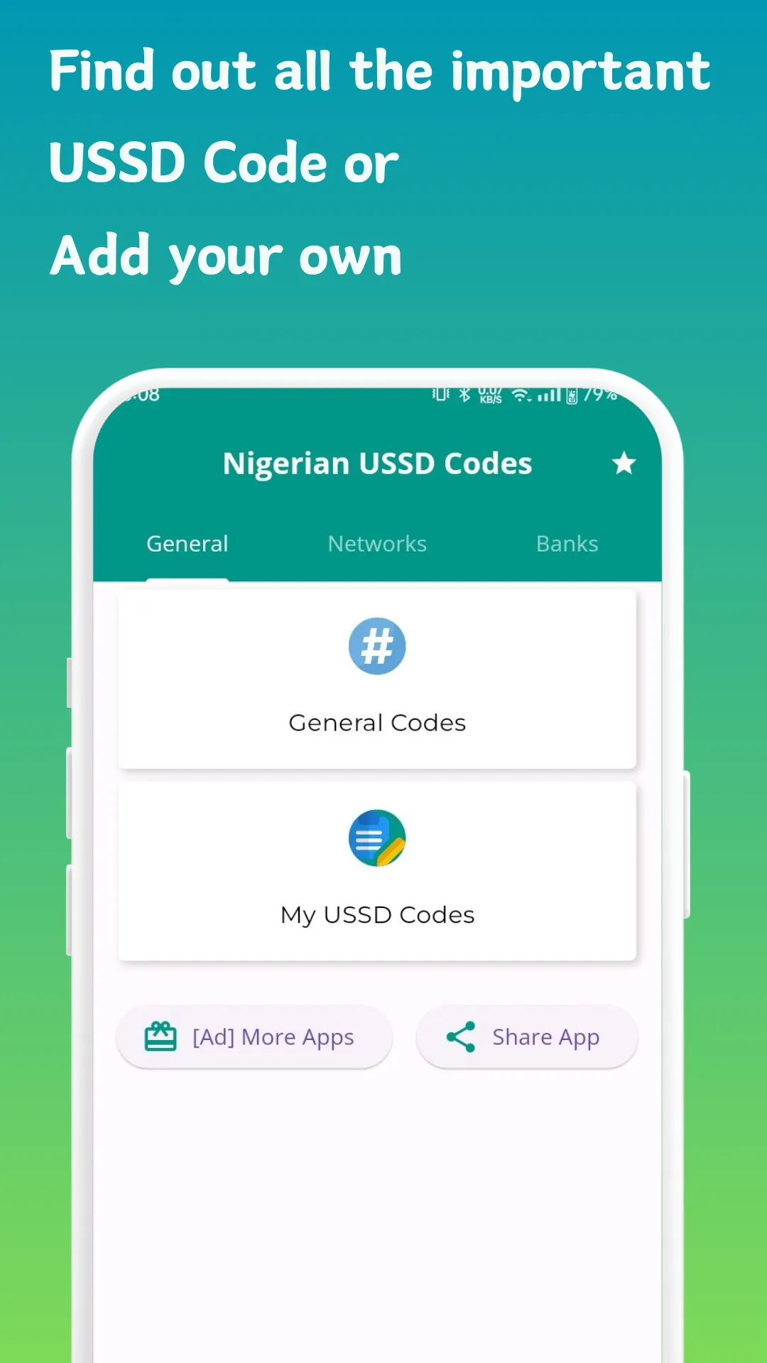 Nigerian Network and Bank Code | Indus Appstore | Screenshot