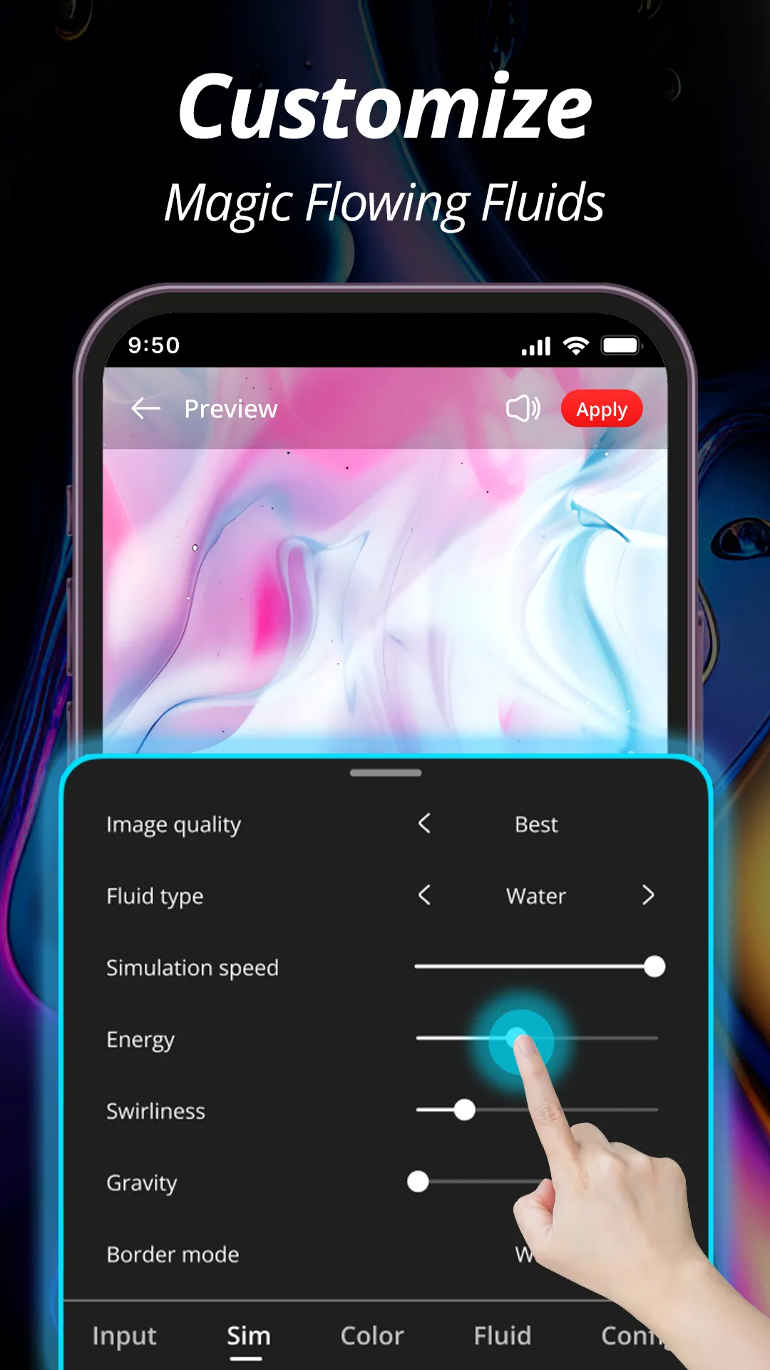 Live Wallpaper: Magic Fluid | Indus Appstore | Screenshot