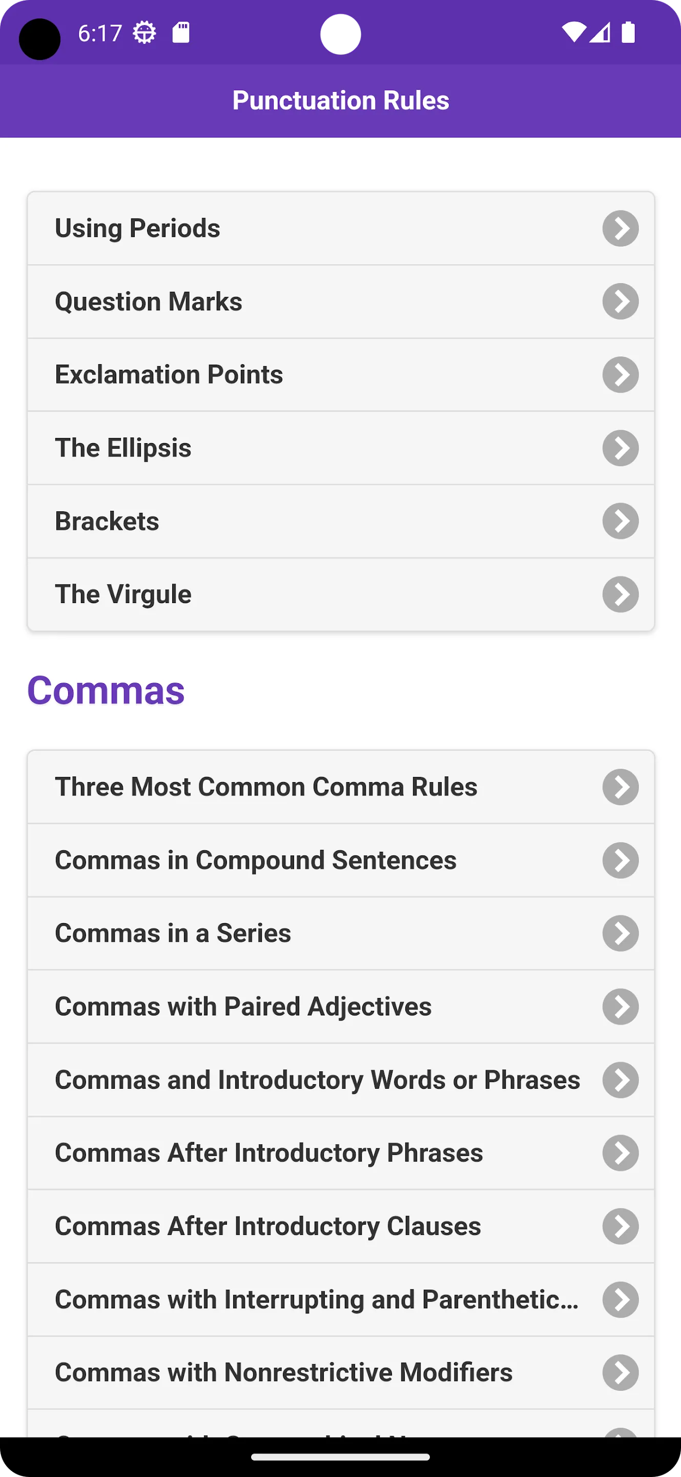 Punctuation Rules | Indus Appstore | Screenshot