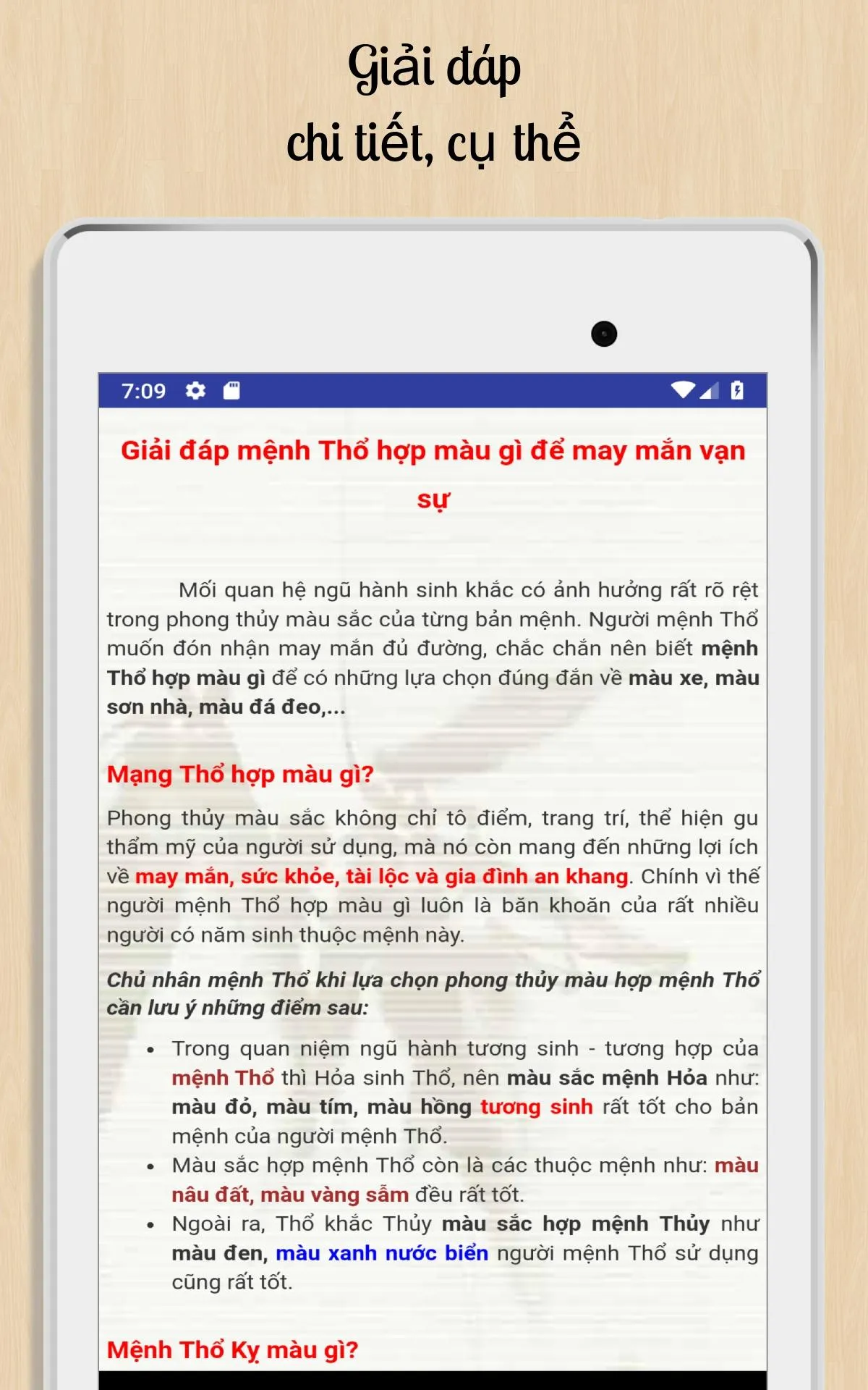 Chọn Màu Hợp Mệnh | Indus Appstore | Screenshot