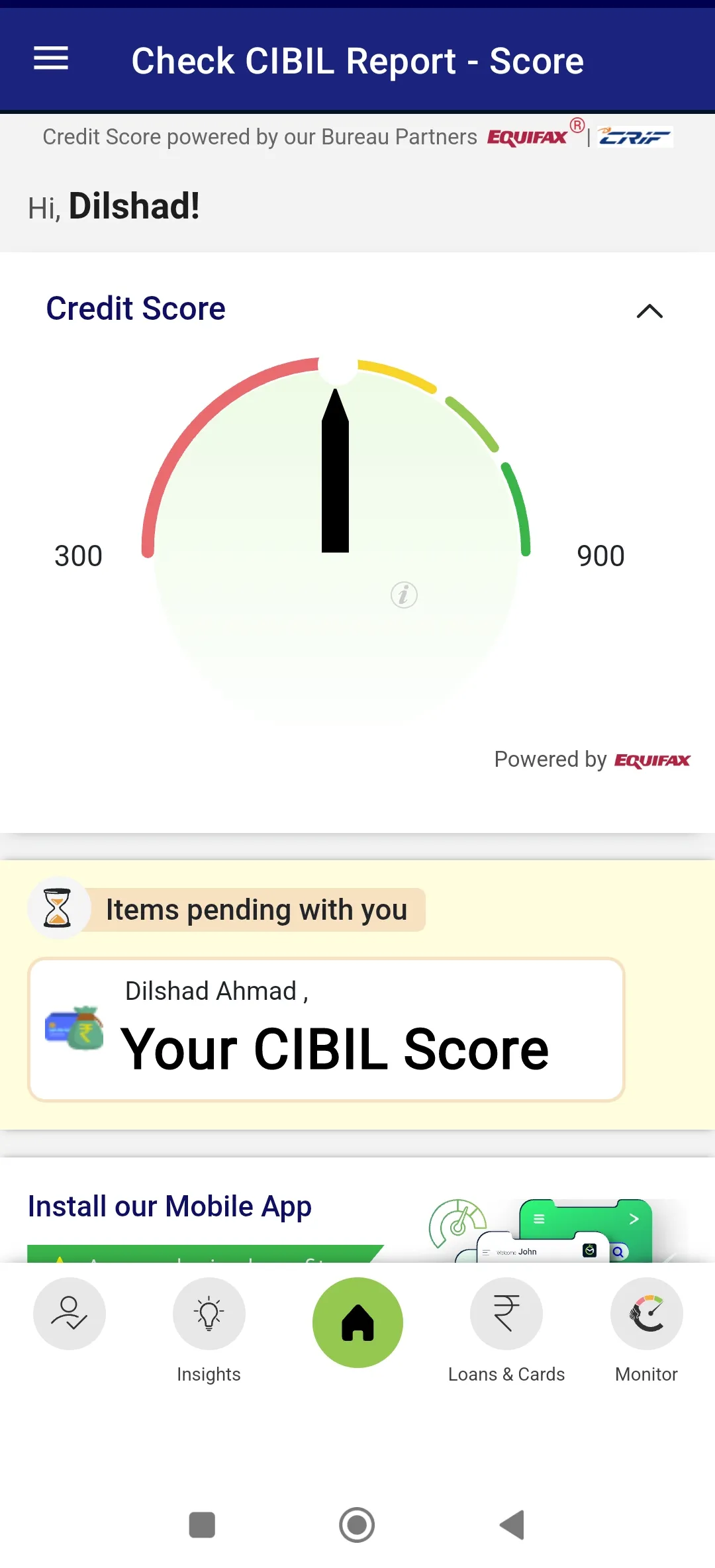 Check CIBIL Report - Score | Indus Appstore | Screenshot