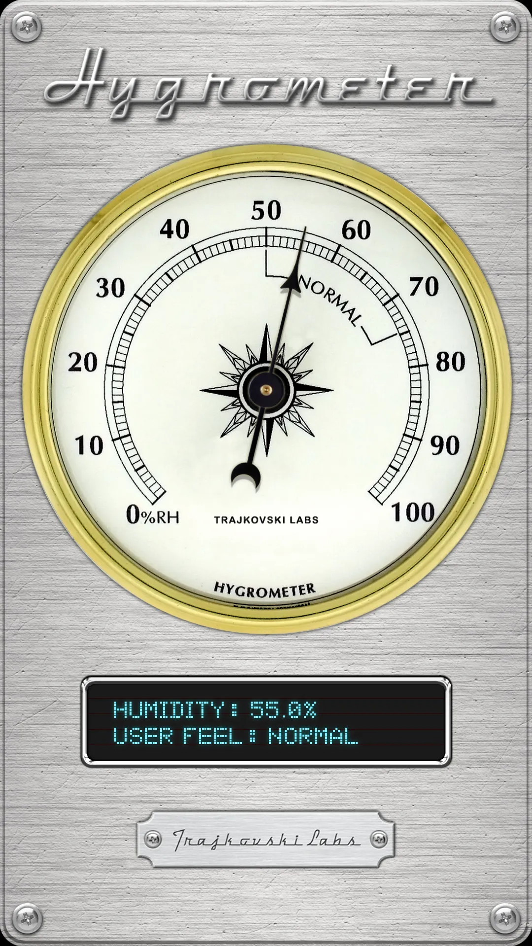 Hygrometer - Relative Humidity | Indus Appstore | Screenshot