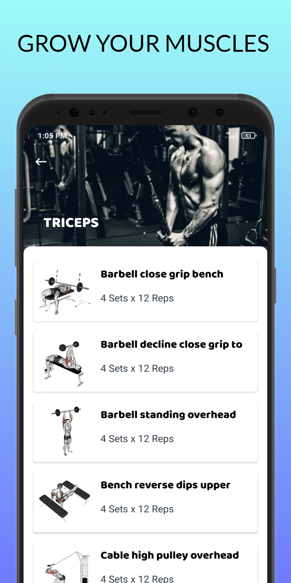 Gym Workout Offline Exercises | Indus Appstore | Screenshot