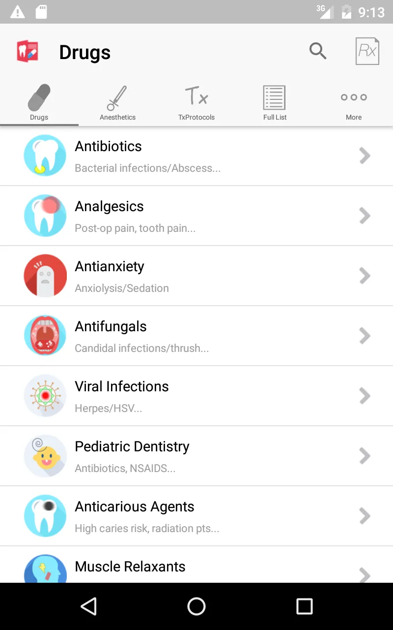 Dental Drugs & Anesthesia | Indus Appstore | Screenshot