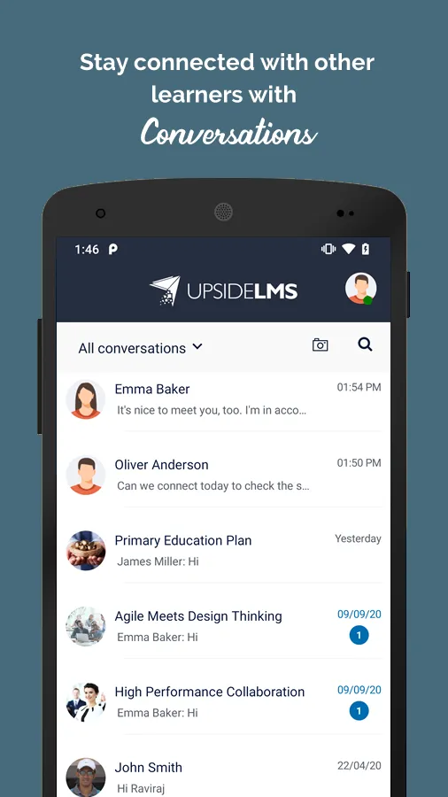 UpsideLMS | Indus Appstore | Screenshot
