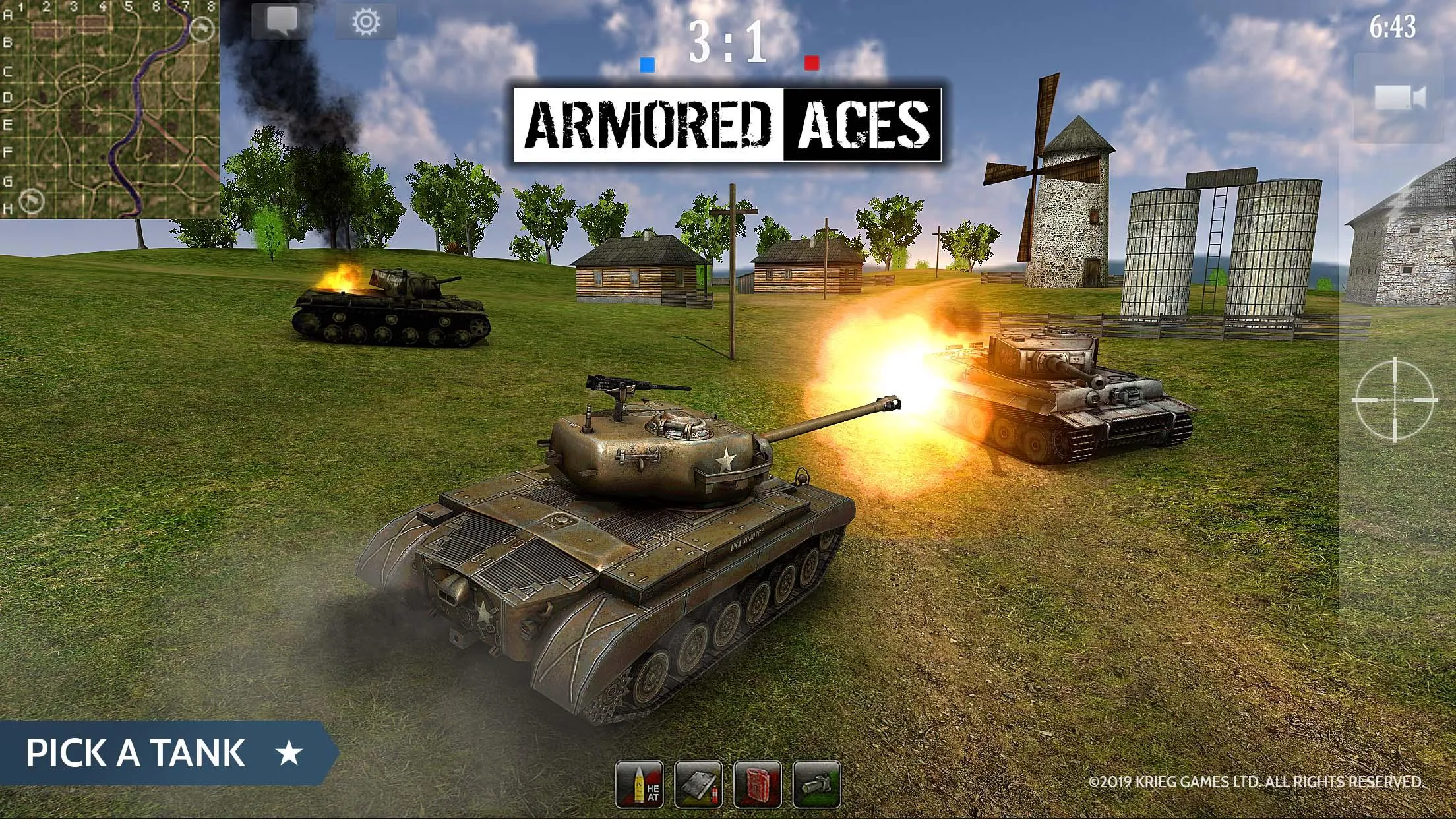 Armored Aces - Tank War | Indus Appstore | Screenshot