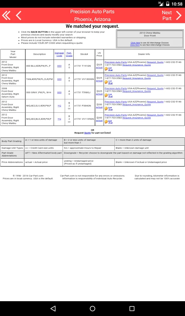 Precision Auto Parts – Phoenix | Indus Appstore | Screenshot