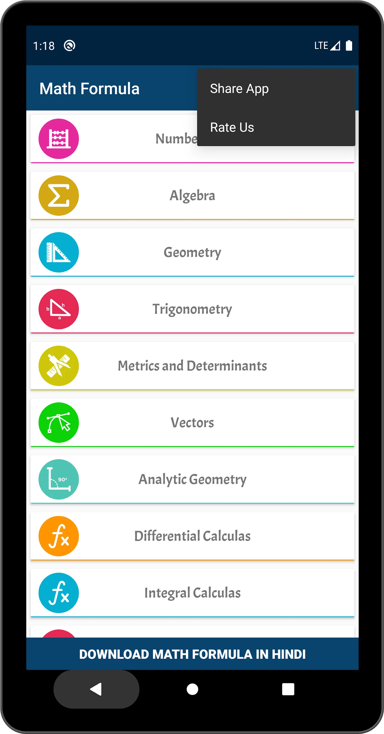 Math Formula in English Offlin | Indus Appstore | Screenshot