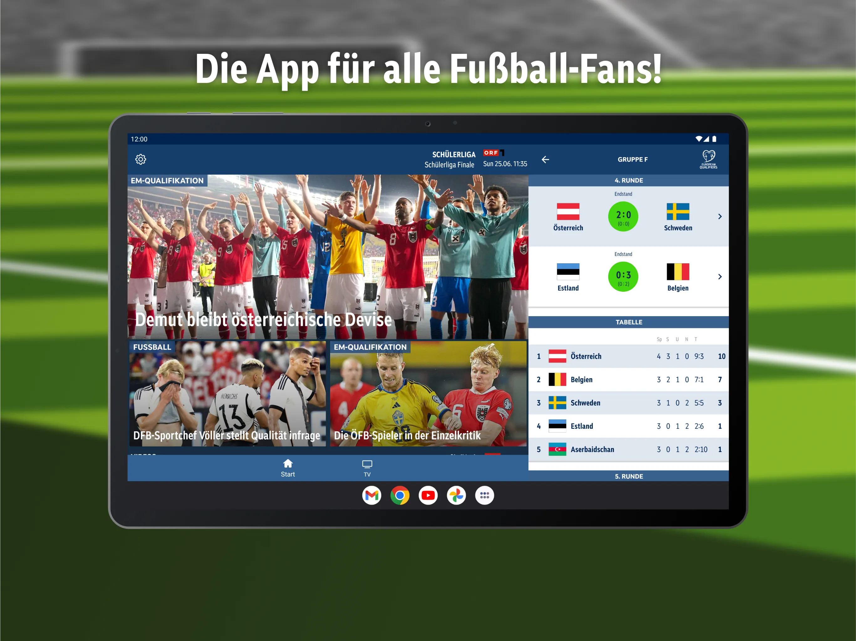 ORF Fußball | Indus Appstore | Screenshot