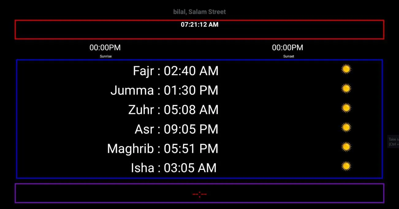 Mosjid Clock (Masjid Display) | Indus Appstore | Screenshot