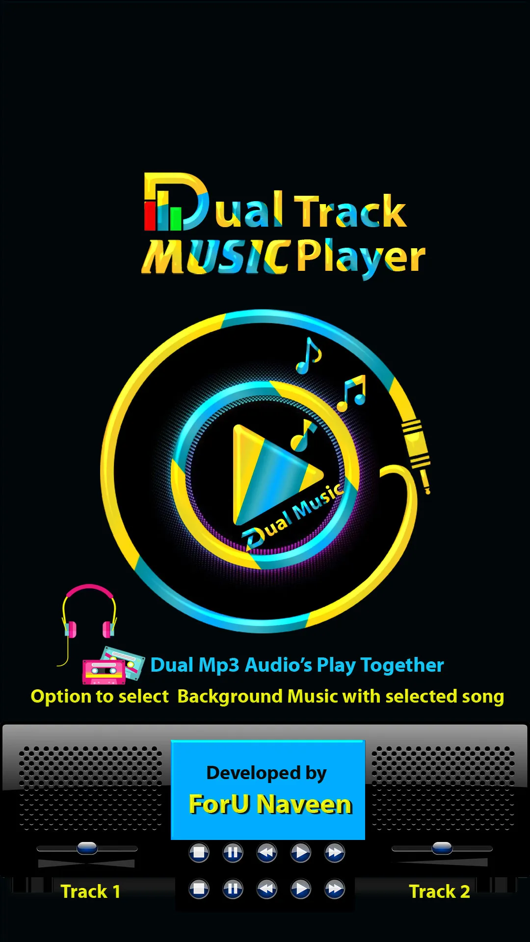 Dual Track Music & MP3 Player | Indus Appstore | Screenshot