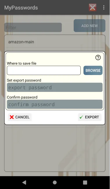 My Passwords | Indus Appstore | Screenshot