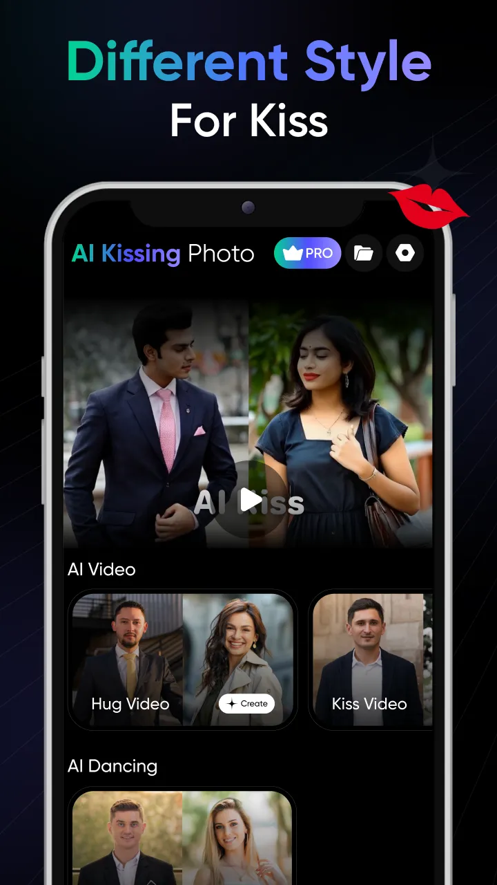 AI Kissing Hug Video Maker | Indus Appstore | Screenshot