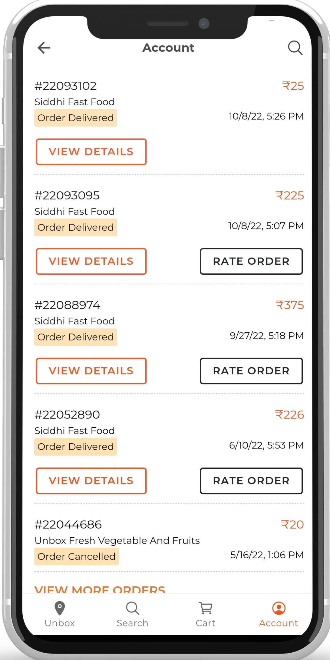 Unbox : Food & Online Delivery | Indus Appstore | Screenshot