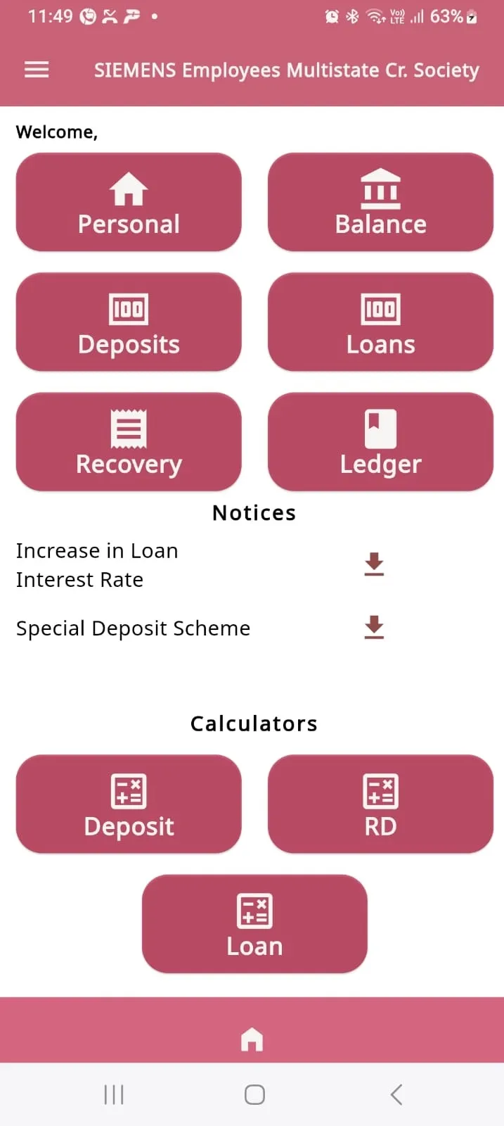 Siemens Employees Cr. Soc. Ltd | Indus Appstore | Screenshot