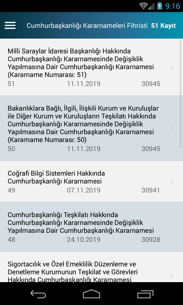 T.C. Mevzuat Bilgi Sistemi | Indus Appstore | Screenshot