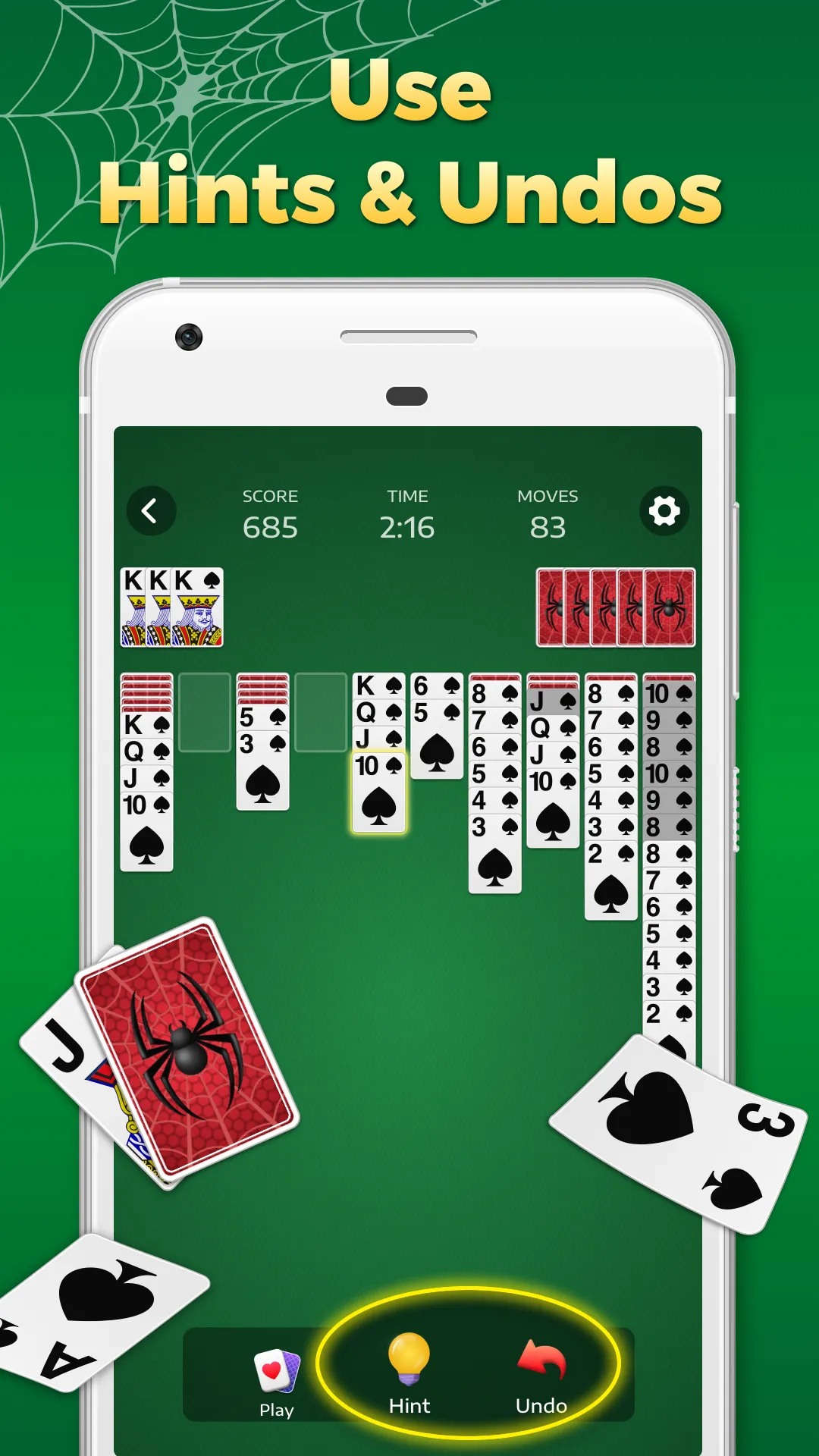 Spider Solitaire Classic Games | Indus Appstore | Screenshot