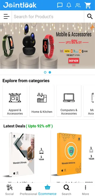 Jointlook: Connect|Jobs|Shop | Indus Appstore | Screenshot