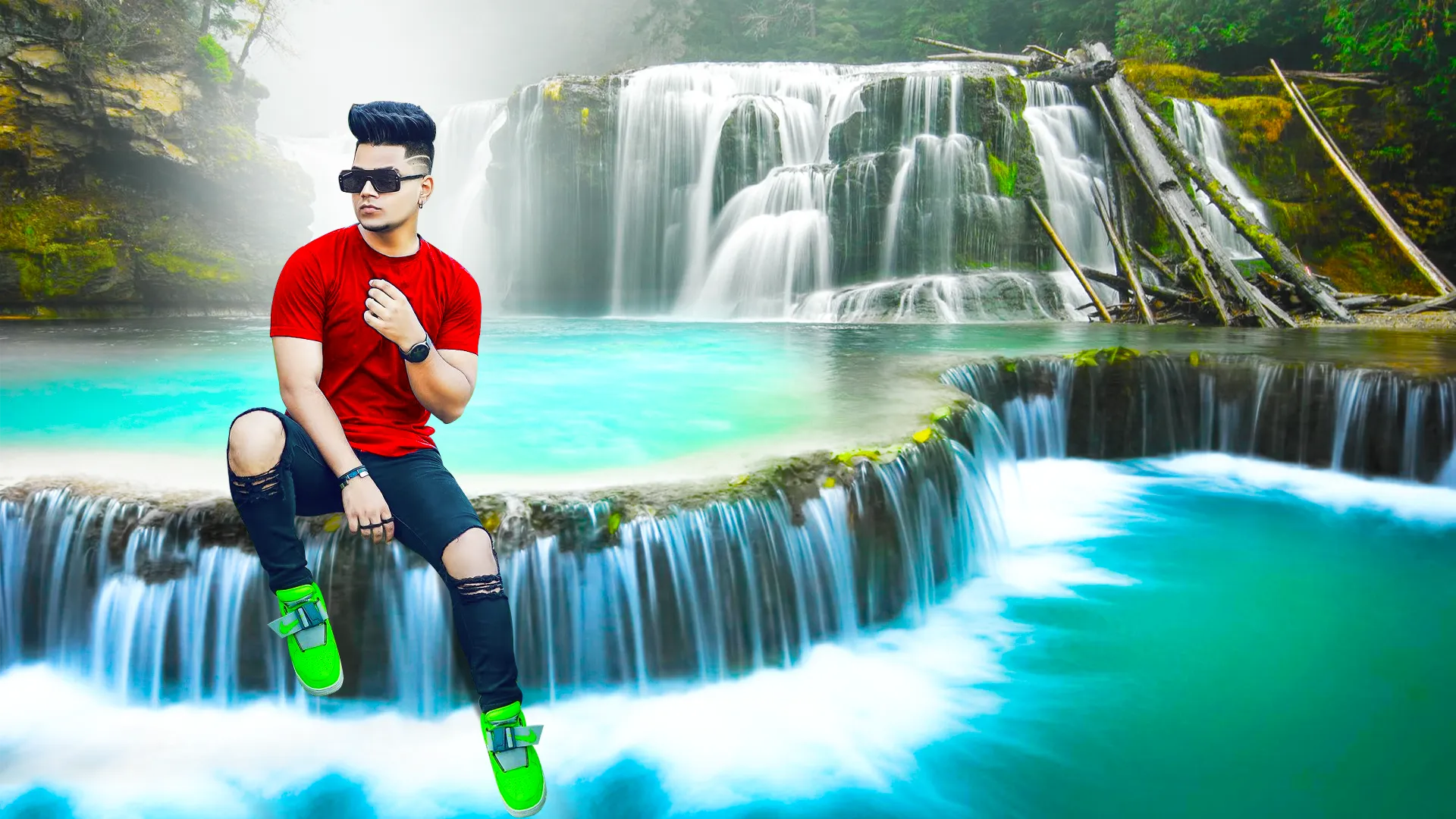 Waterfall photo frames editor | Indus Appstore | Screenshot