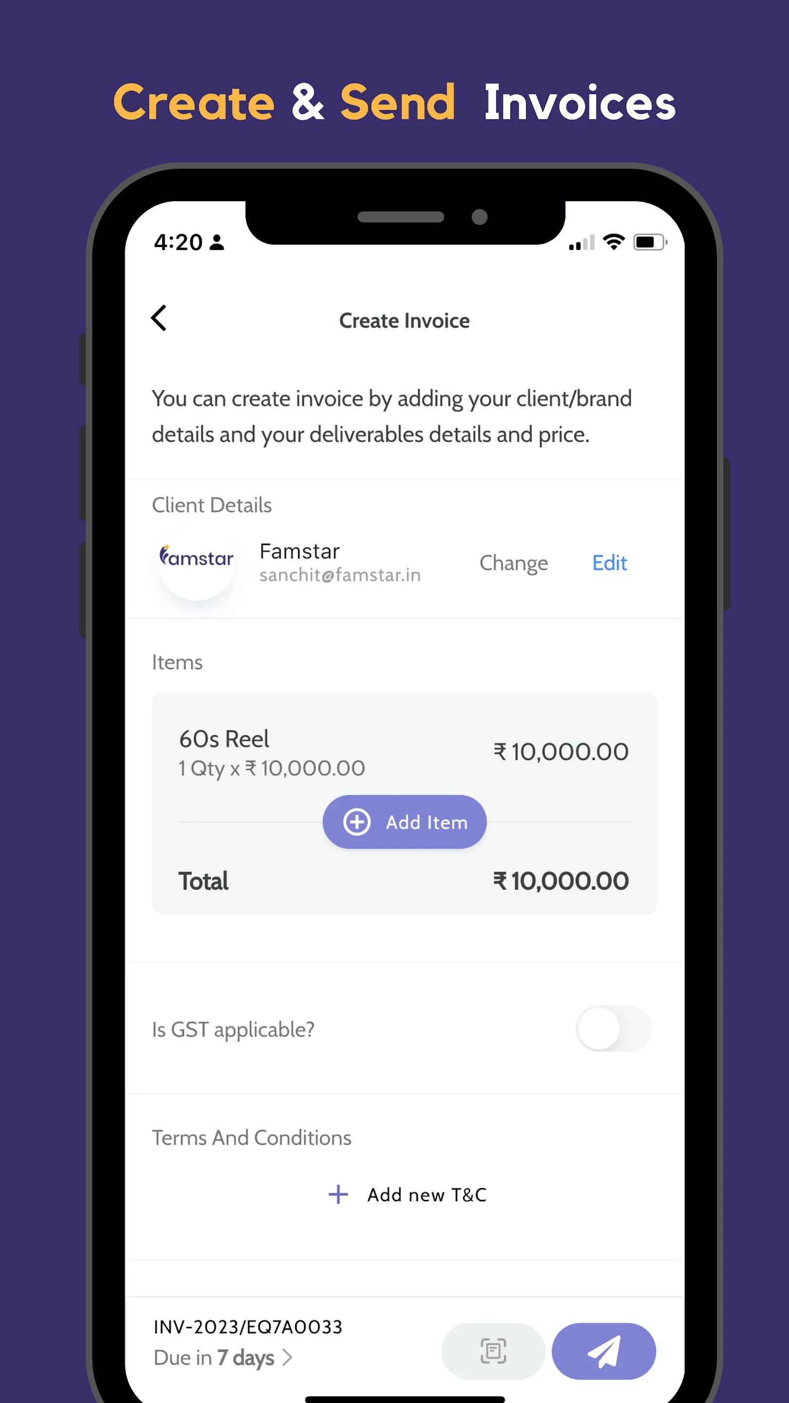 Famstar - Finance & Tax | Indus Appstore | Screenshot