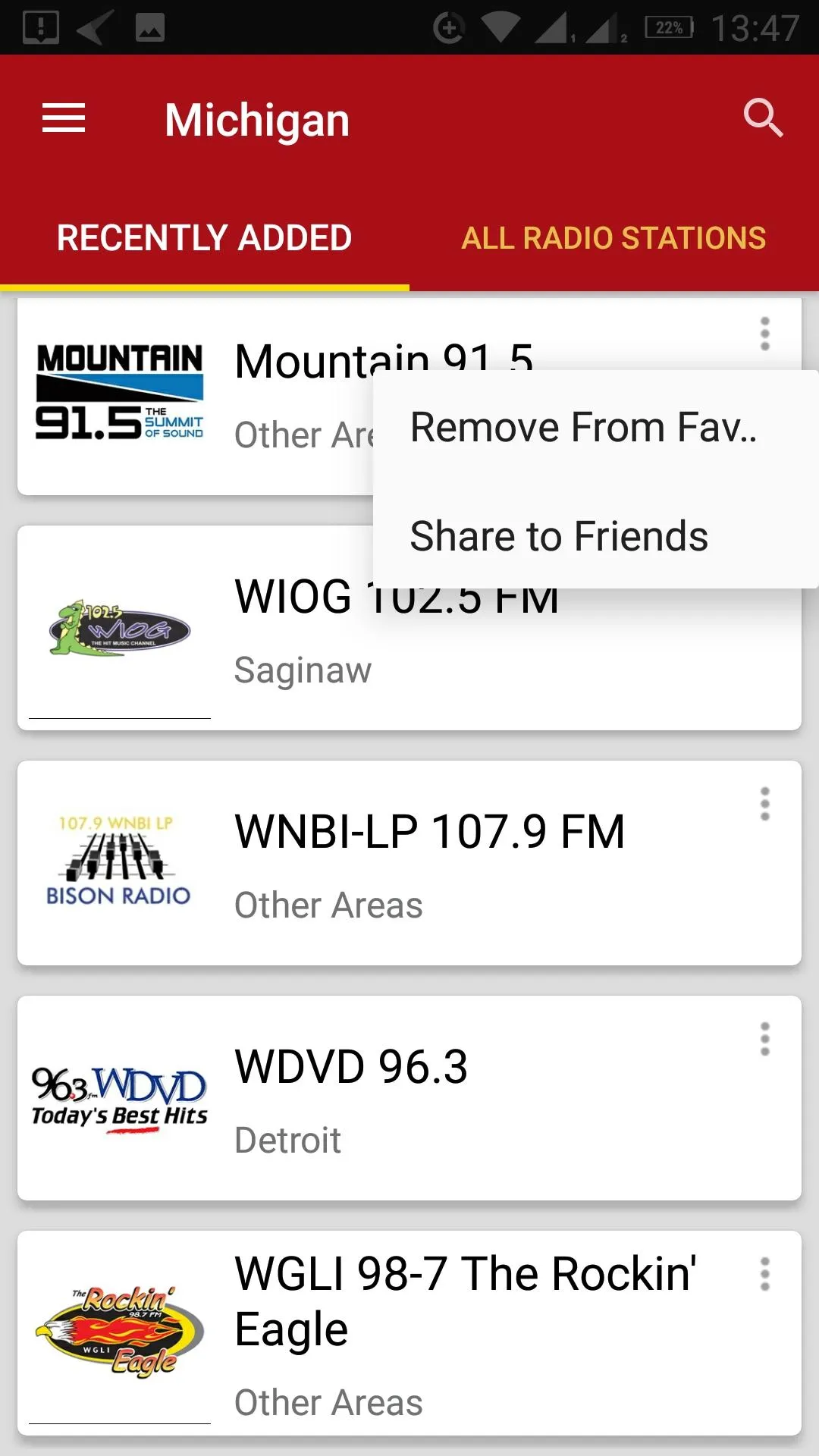 Michigan Radio Stations - USA | Indus Appstore | Screenshot