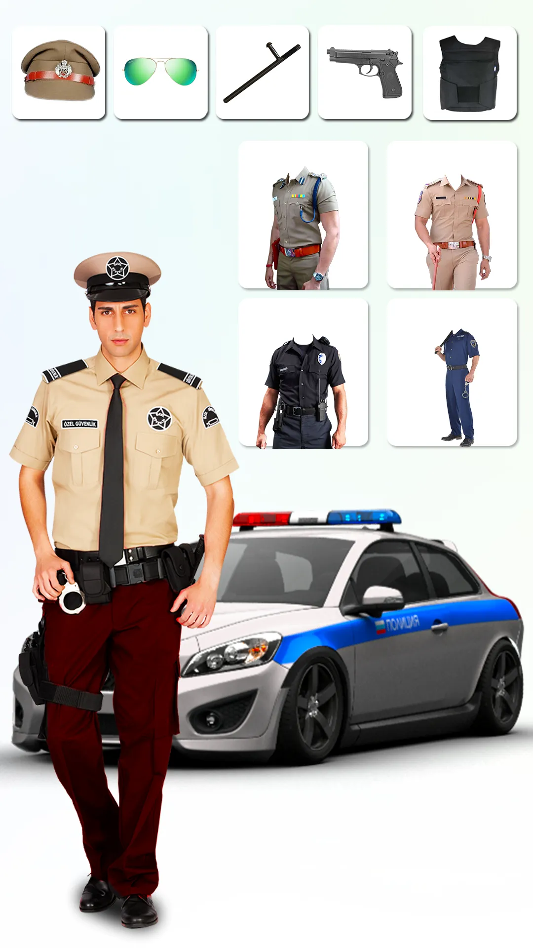 Men Police Suit Photo Editor | Indus Appstore | Screenshot