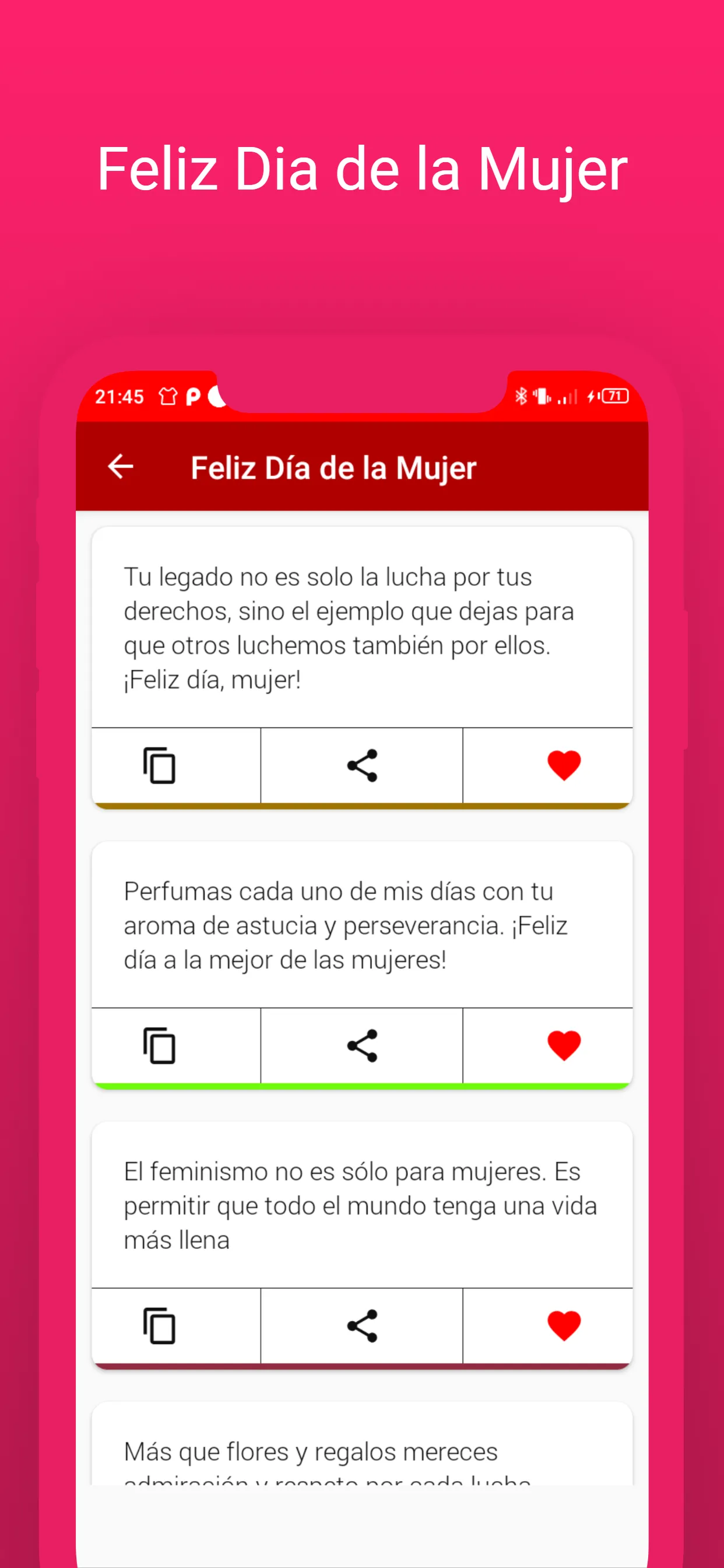 Feliz Dia de la Mujer 2024 | Indus Appstore | Screenshot