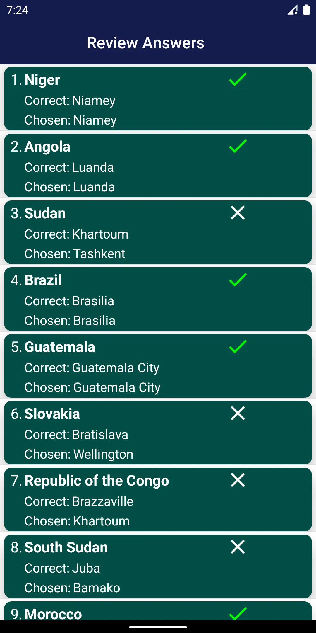 Country Capitals and Currency | Indus Appstore | Screenshot