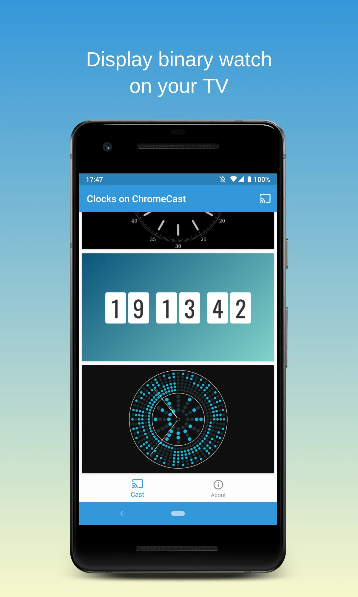 Clocks on Chromecast | Indus Appstore | Screenshot