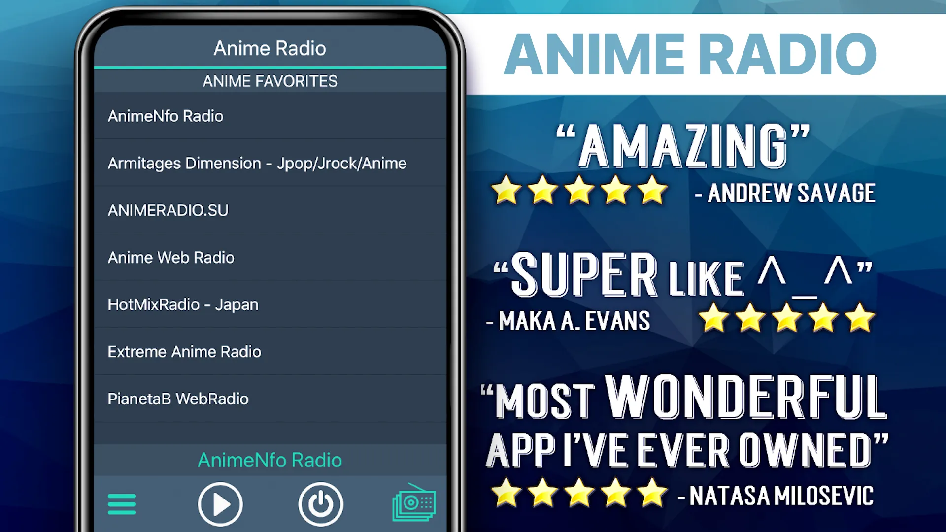 Anime Radio Favorites | Indus Appstore | Screenshot