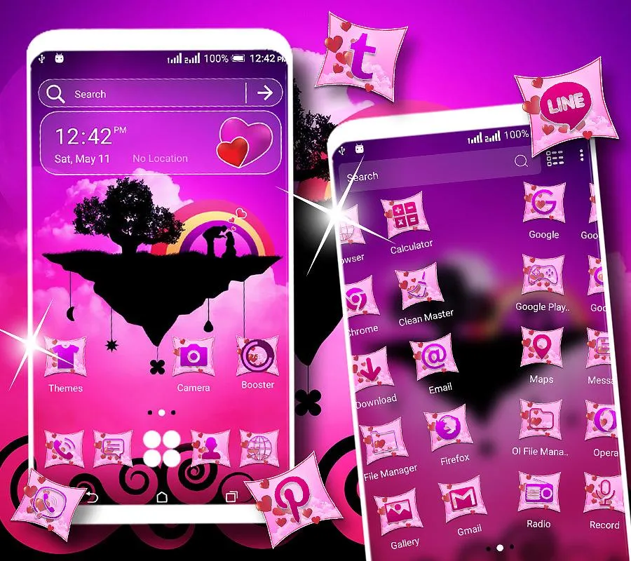 Couple On Sky Launcher Theme | Indus Appstore | Screenshot