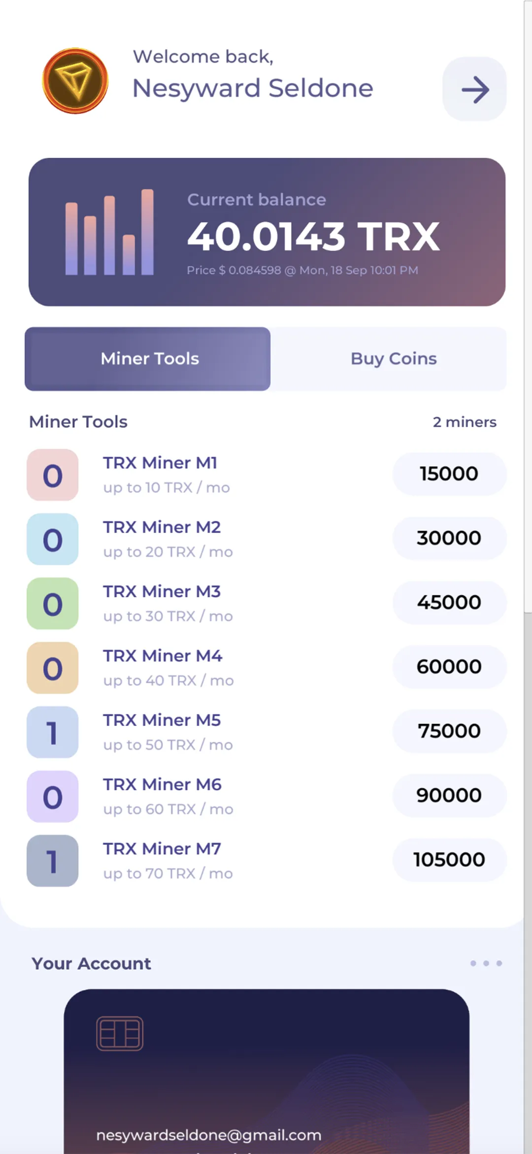 TRX Miner by YDS | Indus Appstore | Screenshot