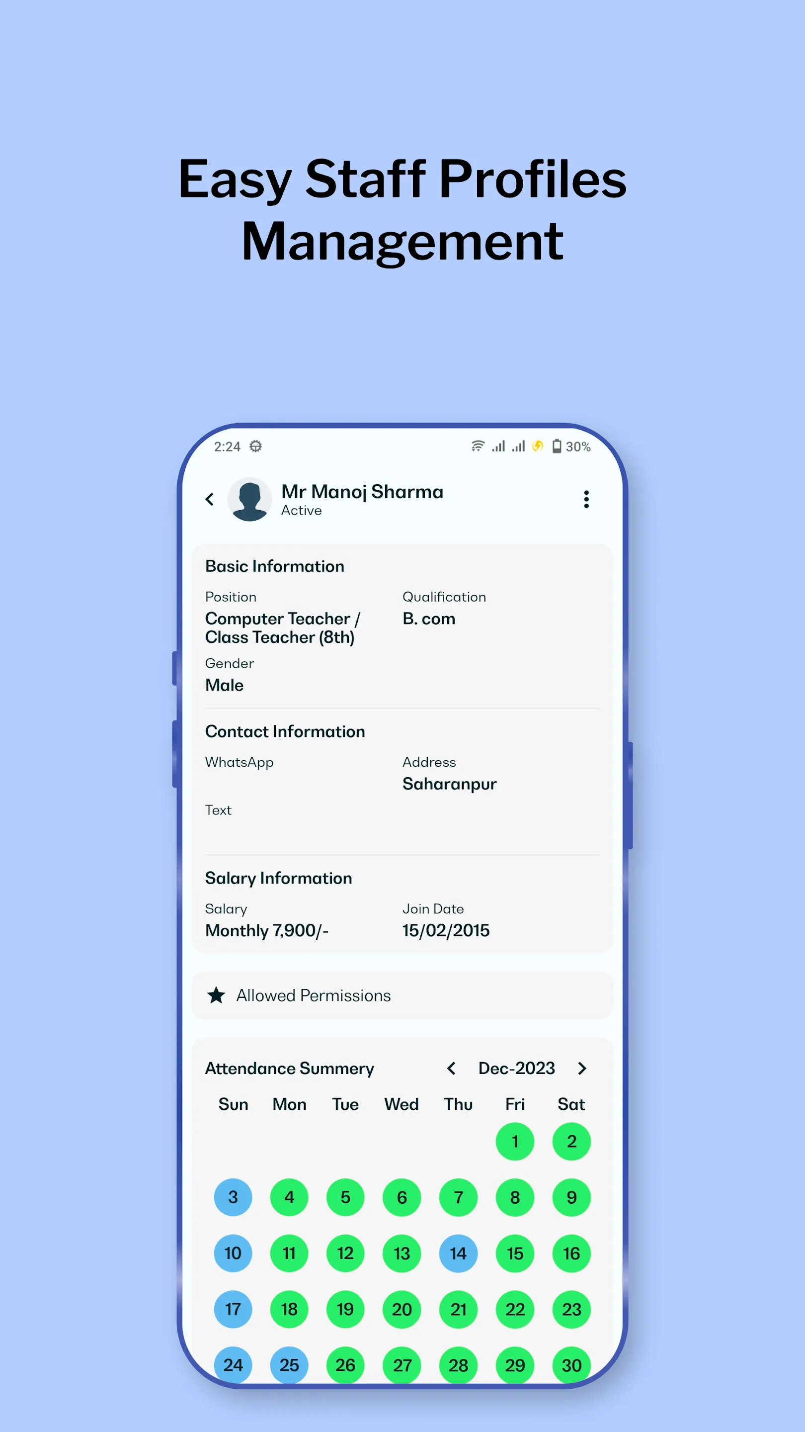 School Institute Manager App | Indus Appstore | Screenshot