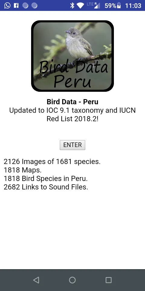 Bird Data - Peru | Indus Appstore | Screenshot