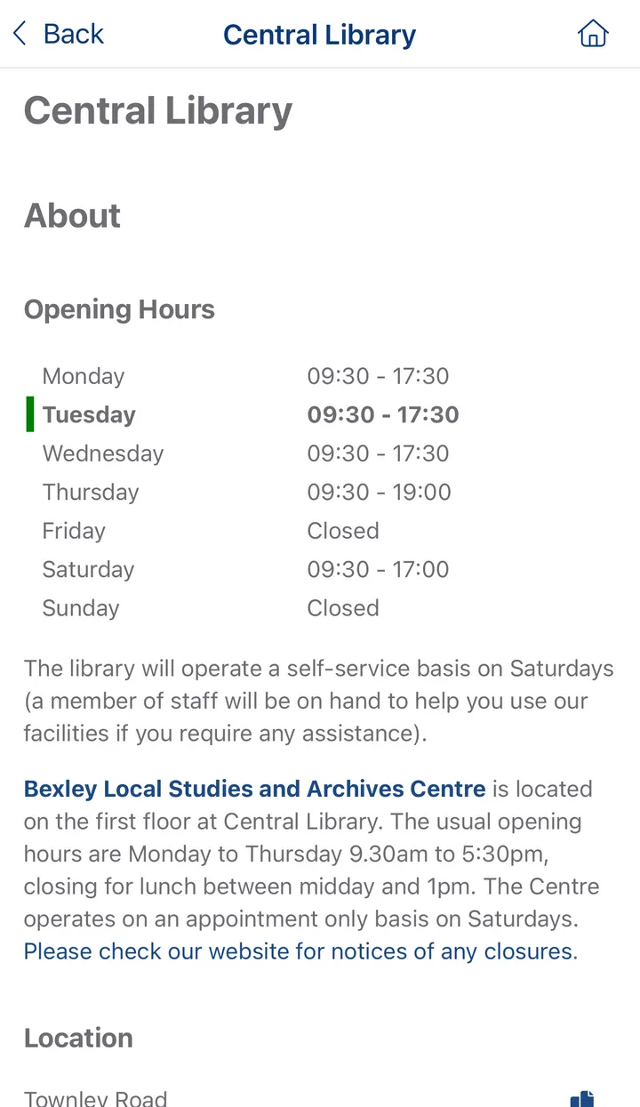 Bexley Libraries | Indus Appstore | Screenshot