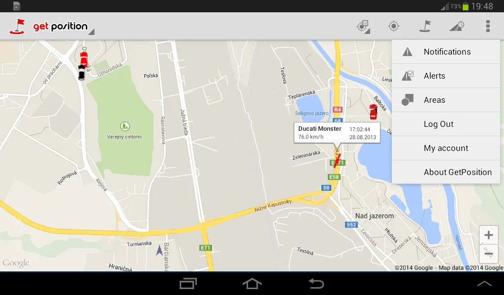 GetPosition - GPS tracking | Indus Appstore | Screenshot