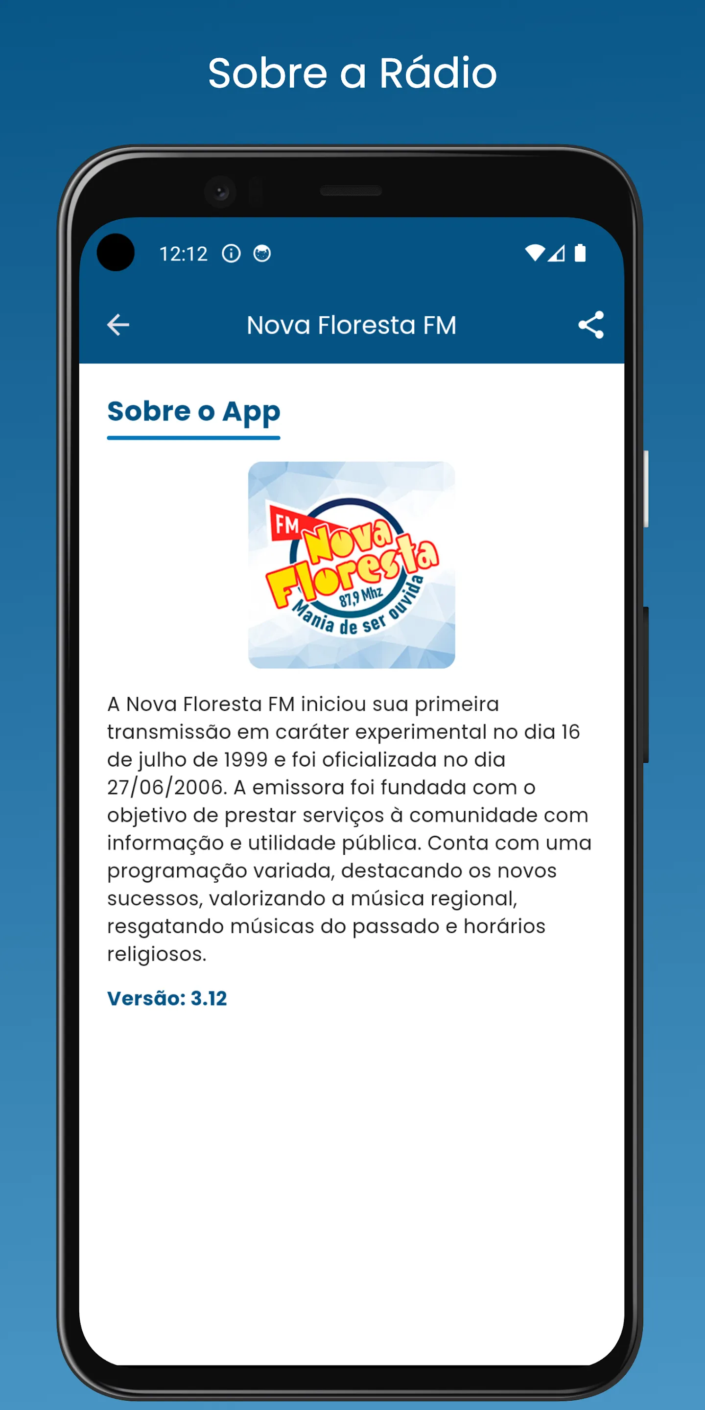 Rádio Nova Floresta FM | Indus Appstore | Screenshot