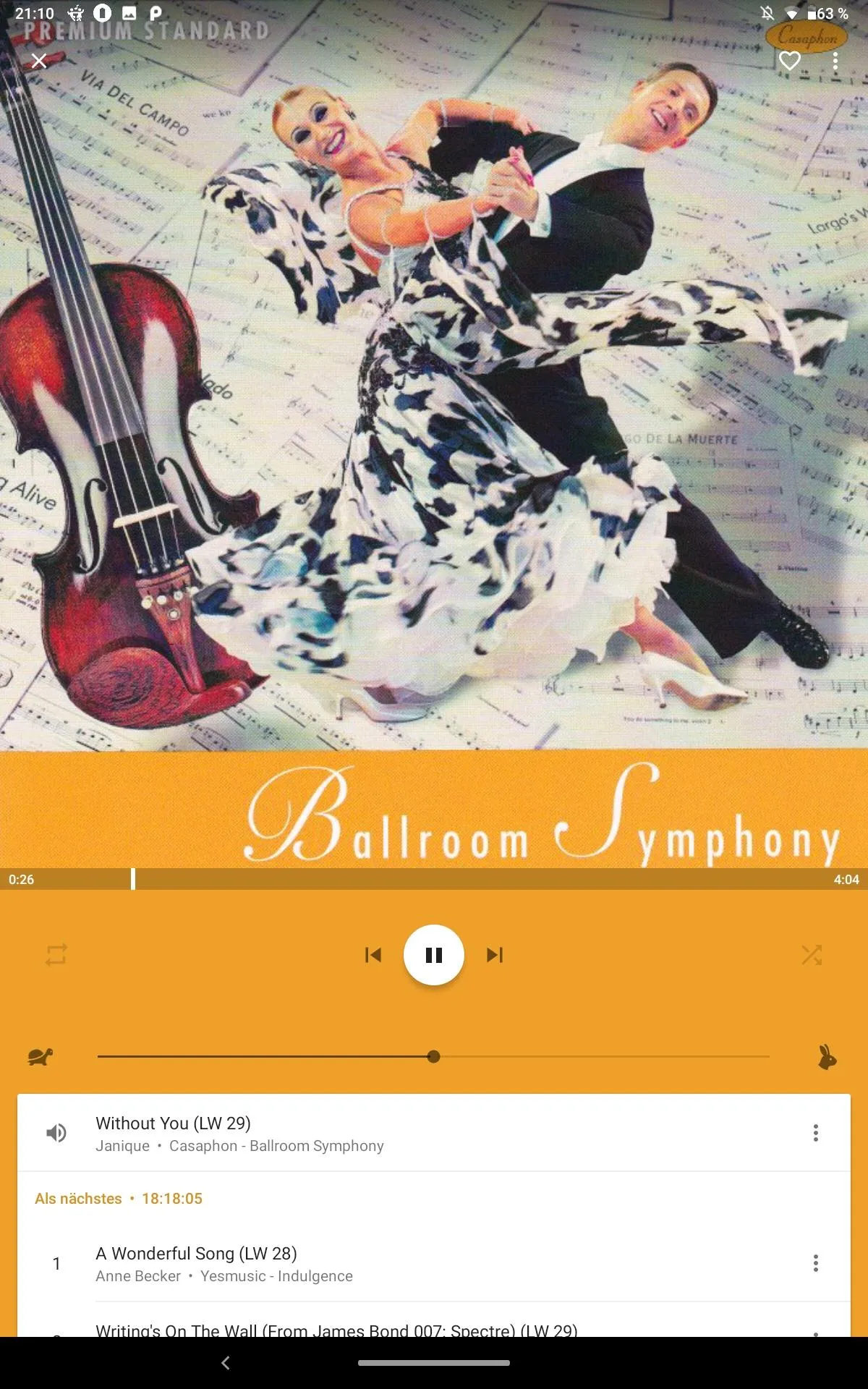 Ballroom Music Player | Indus Appstore | Screenshot