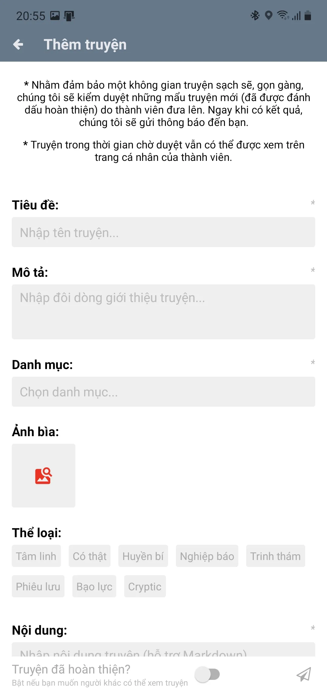 Truyện Kinh Dị (Cộng đồng) | Indus Appstore | Screenshot