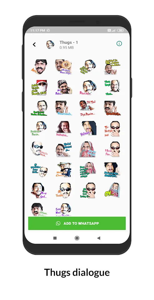 Hindi Sticker: Text WAStickers | Indus Appstore | Screenshot