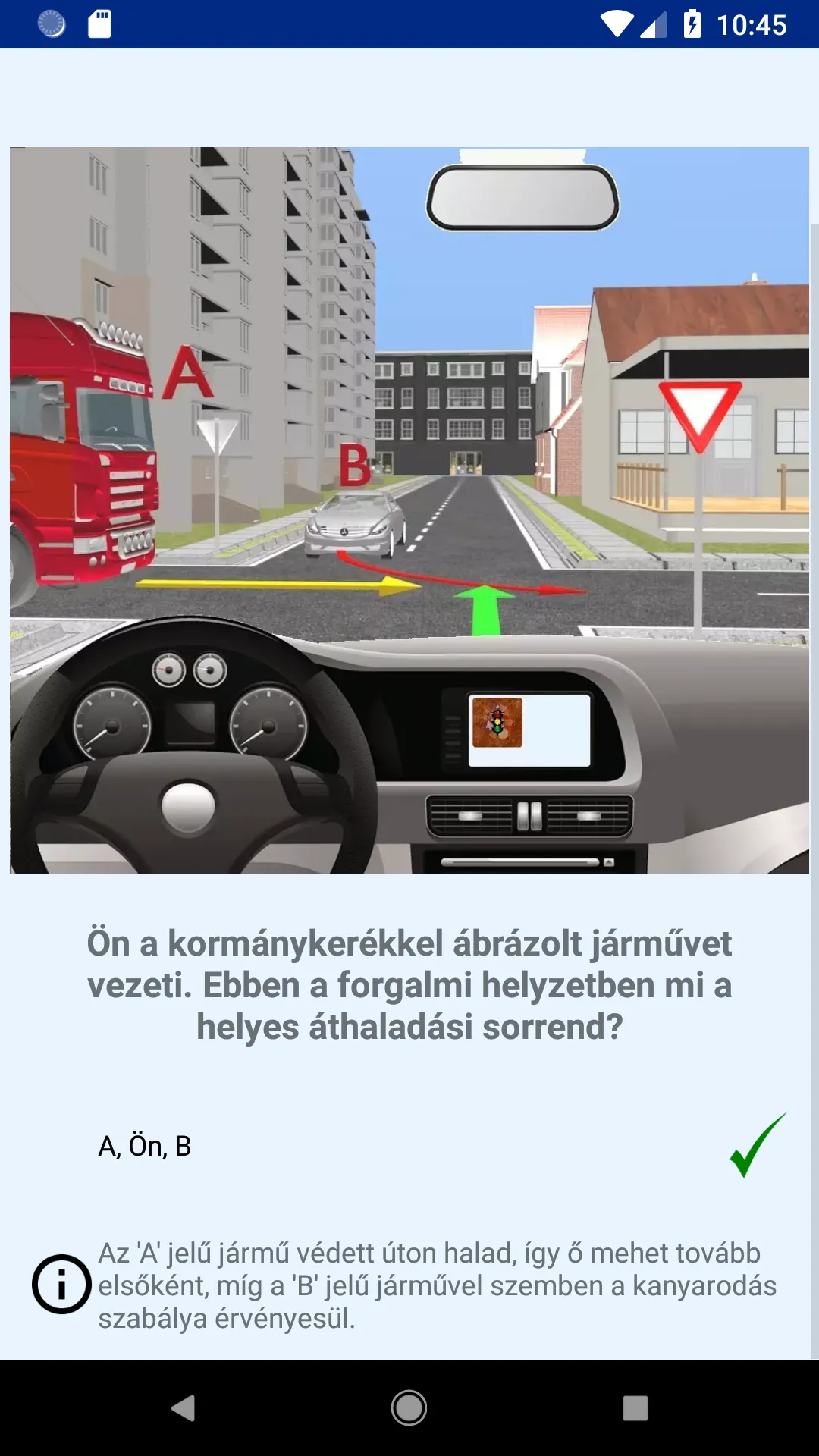 Kresz Szituációs Kvíz | Indus Appstore | Screenshot