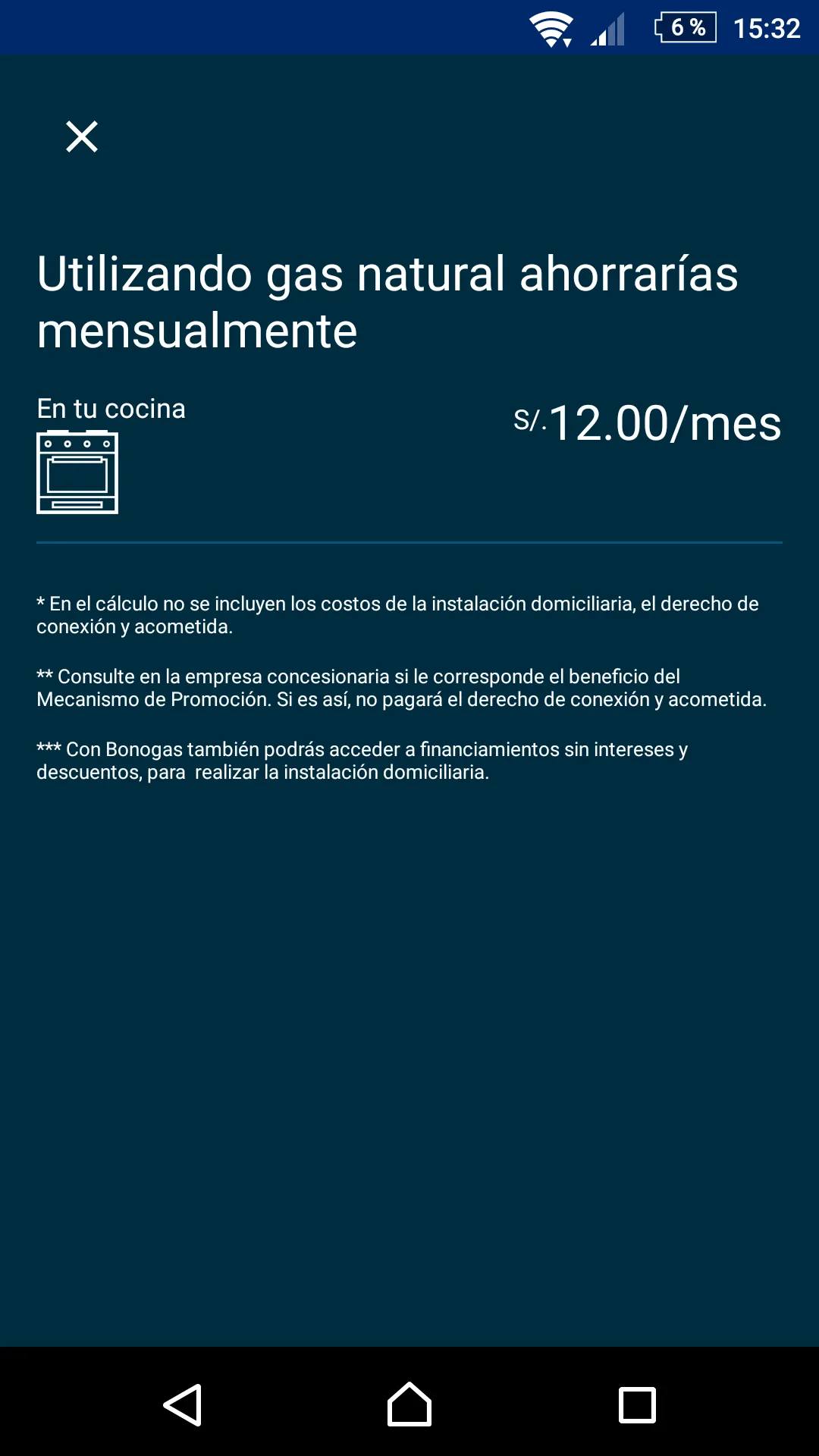 Facilito Gas Natural | Indus Appstore | Screenshot