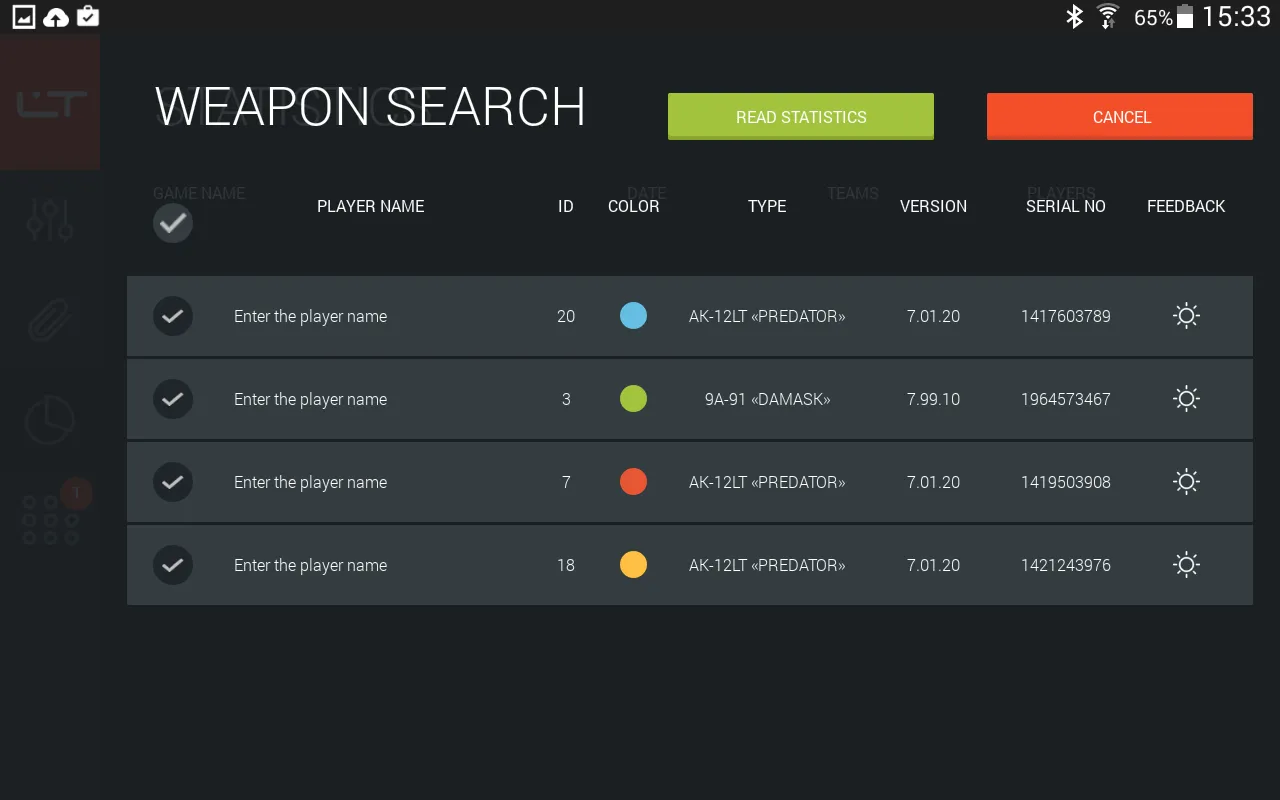 LASERTAG CONFIGURATOR | Indus Appstore | Screenshot