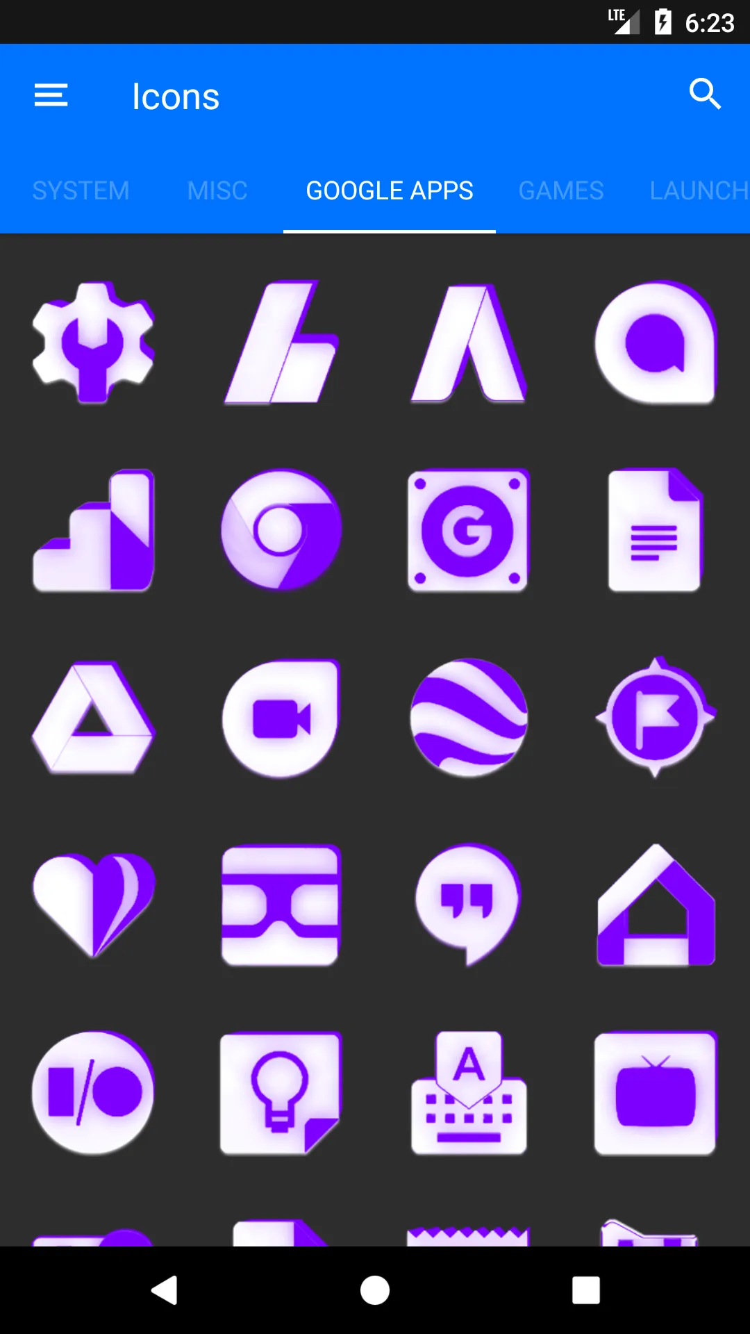 Inverted White Purple IconPack | Indus Appstore | Screenshot