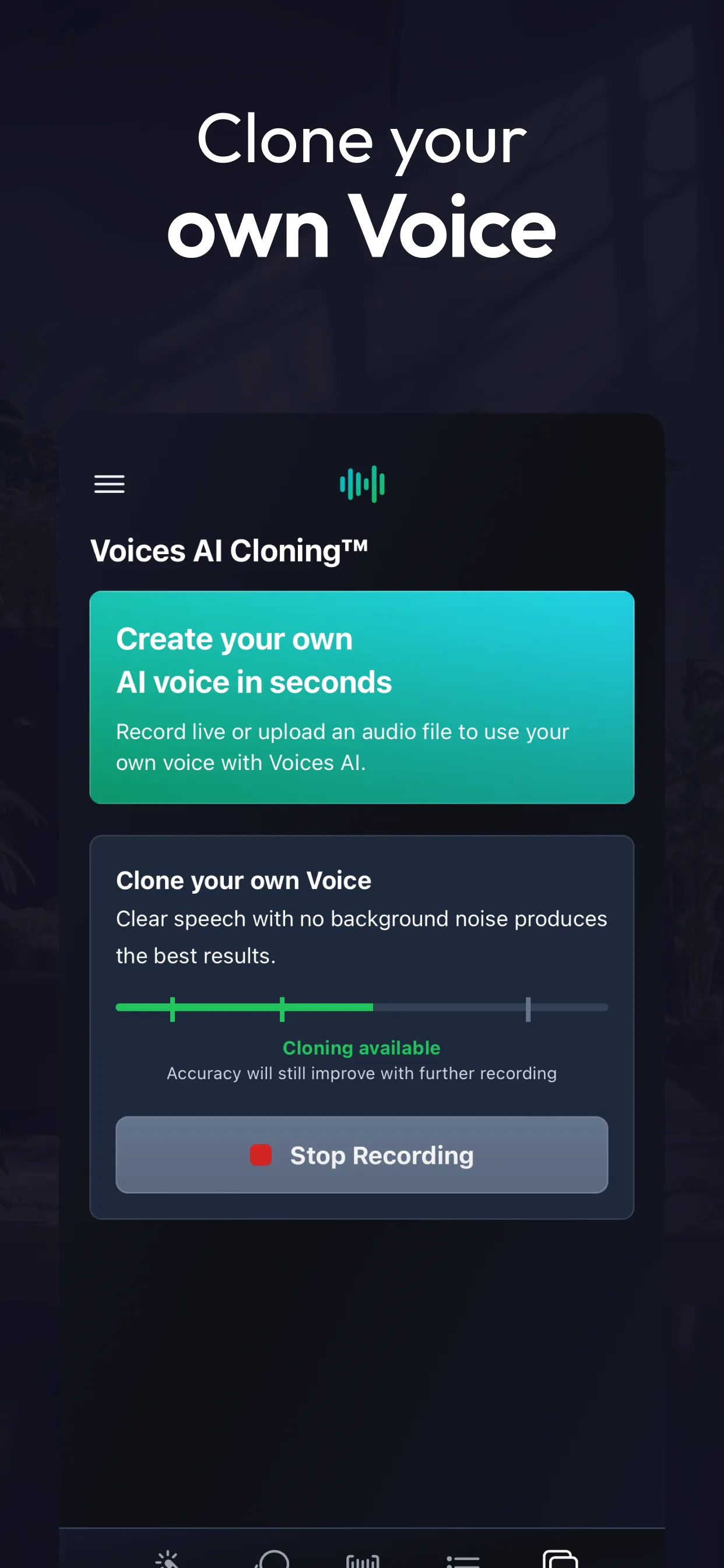 AI Voices: Change Your Voice | Indus Appstore | Screenshot