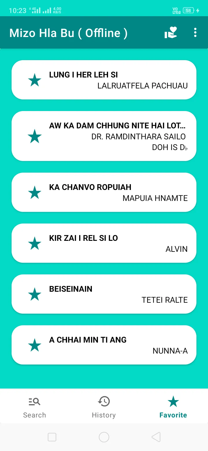 Mizo Hla Bu ( Offline ) | Indus Appstore | Screenshot